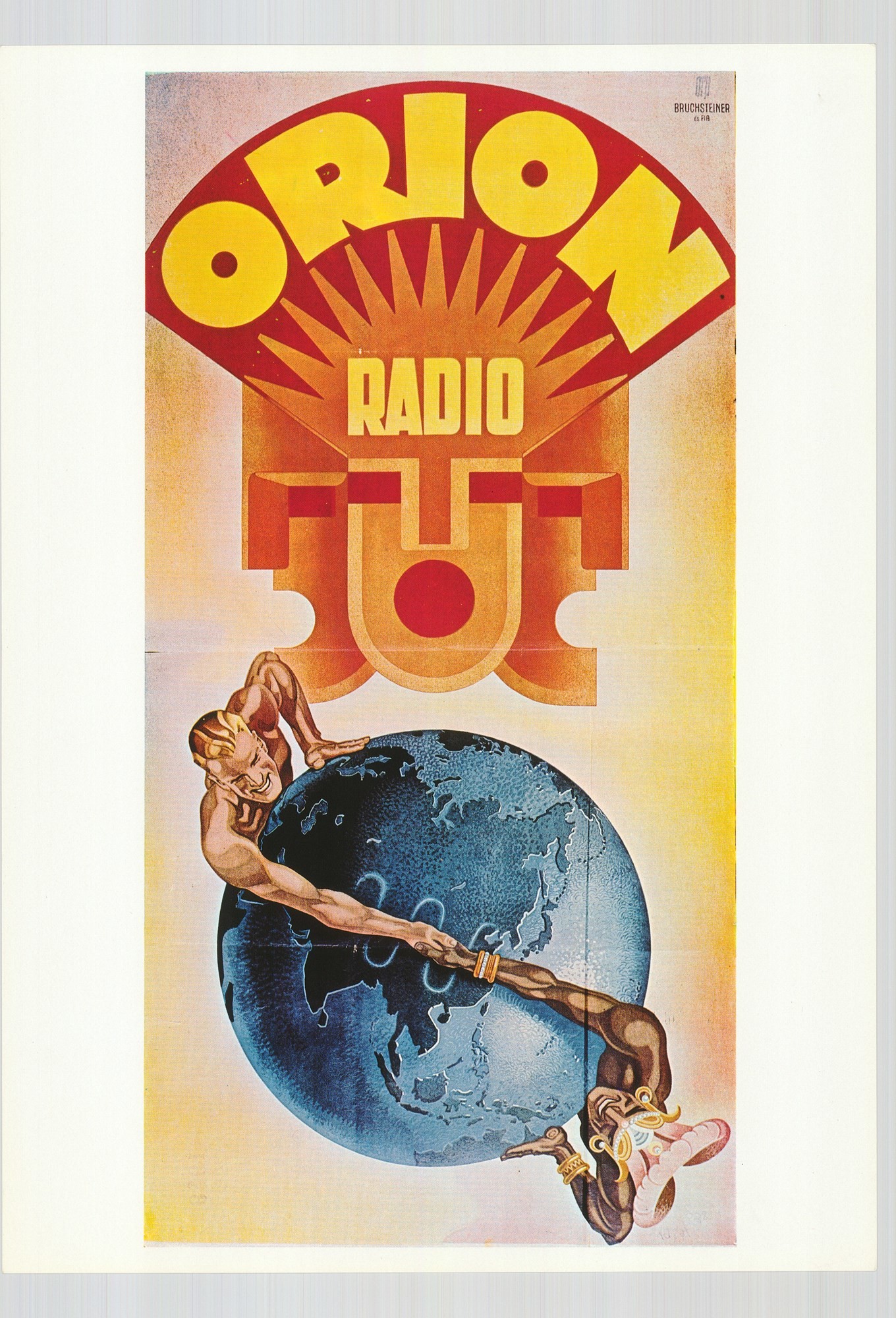 Plakátreprodukció - Orion rádió (Postamúzeum CC BY-NC-SA)