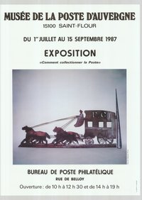 Kiállítási plakát - Saint Fleur-i Postamúzeum, 1987