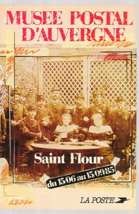 Kiállítási plakát - Saint Flour-i Postamúzeum, 1985