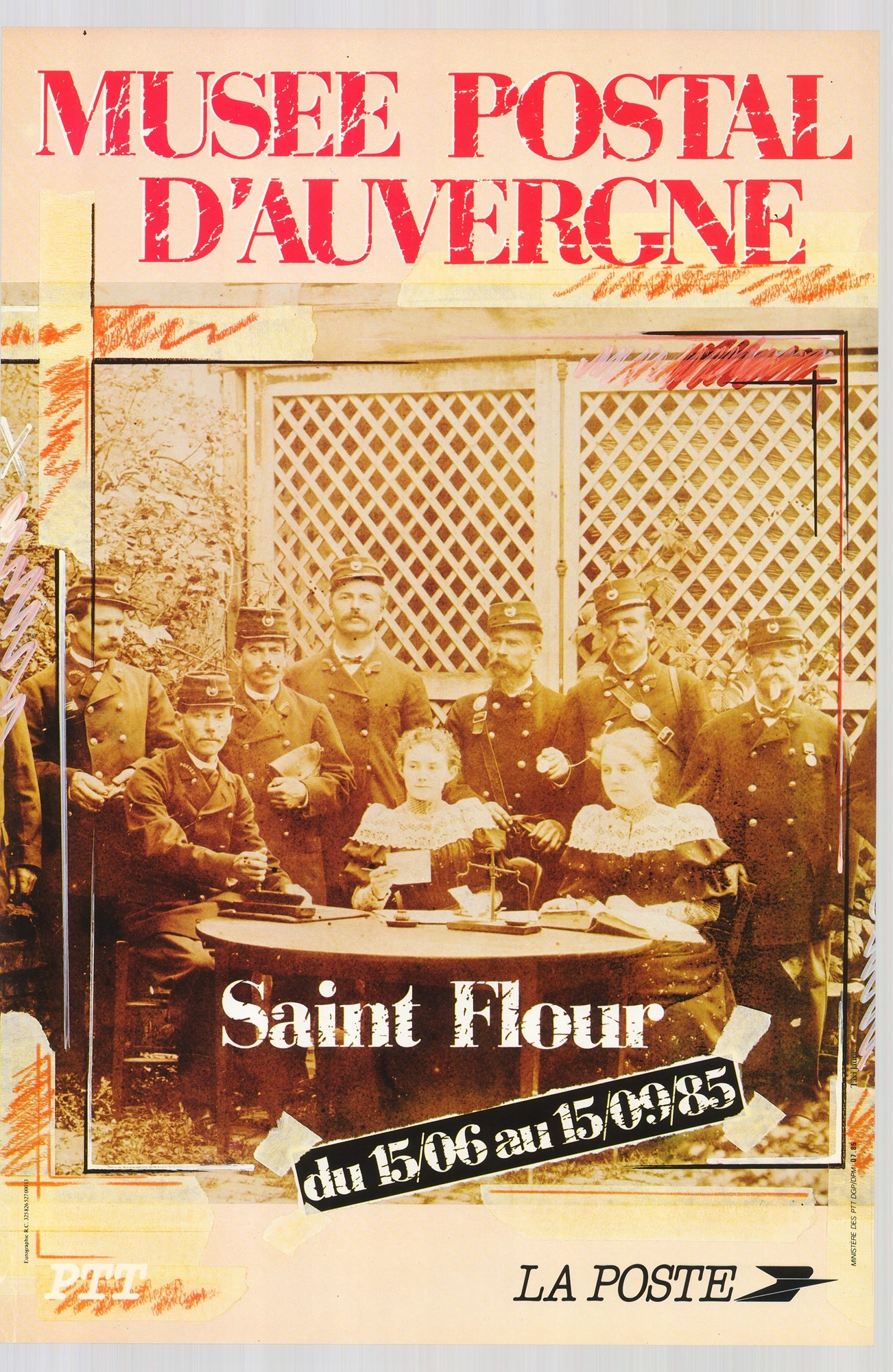 Kiállítási plakát - Saint Flour-i Postamúzeum, 1985 (Postamúzeum CC BY-NC-SA)