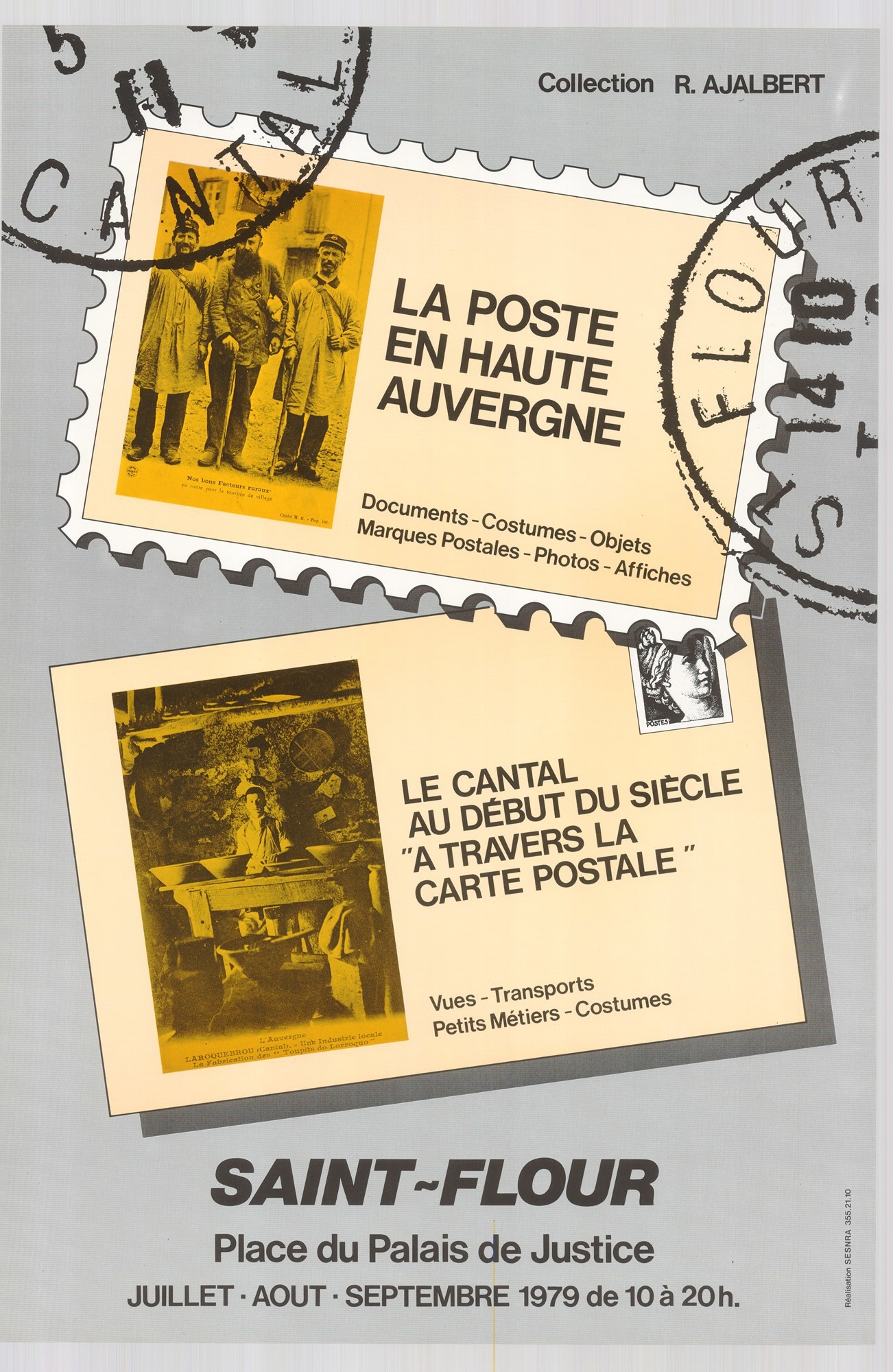 Kiállítási plakát - Saint-Flour-i postamúzeum, 1979 (Postamúzeum CC BY-NC-SA)