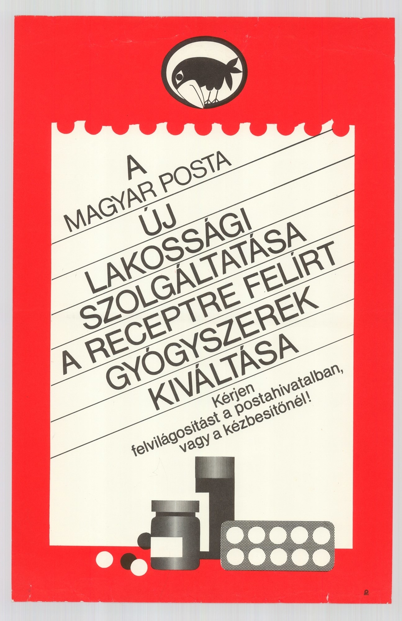 Plakát - Magyar posta új szolgáltatása, é.n. (Postamúzeum CC BY-NC-SA)