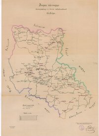 Szepes vármegye törvényhatósági és községi úthálózatának térképe
