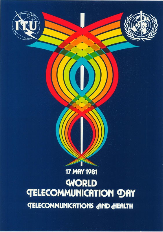 Plakát - Távközlési Világnap, 1981. (Postamúzeum CC BY-NC-SA)
