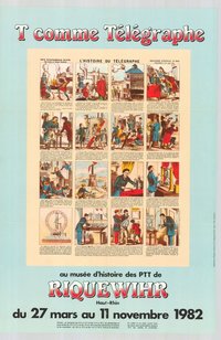 Kiállítási plakát - Francia postamúzeum, 1982