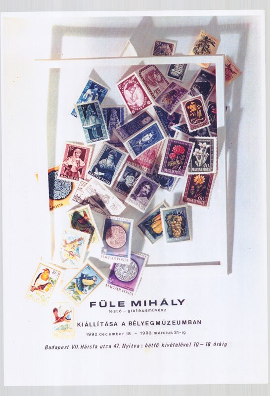 Kiállítási plakát - Bélyegmúzeum, 1992 (Postamúzeum CC BY-NC-SA)