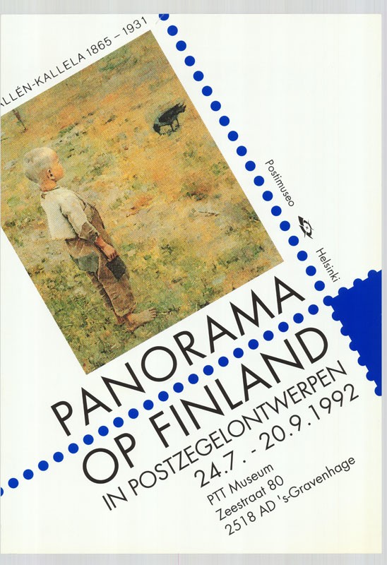 Kiállítási plakát - Finn postamúzeum, 1992 (Postamúzeum CC BY-NC-SA)