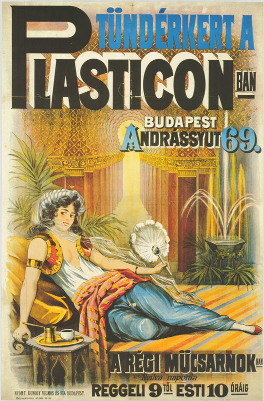 Plakát - Tündérkert a Plasticonban, reprodukció (Postamúzeum CC BY-NC-SA)