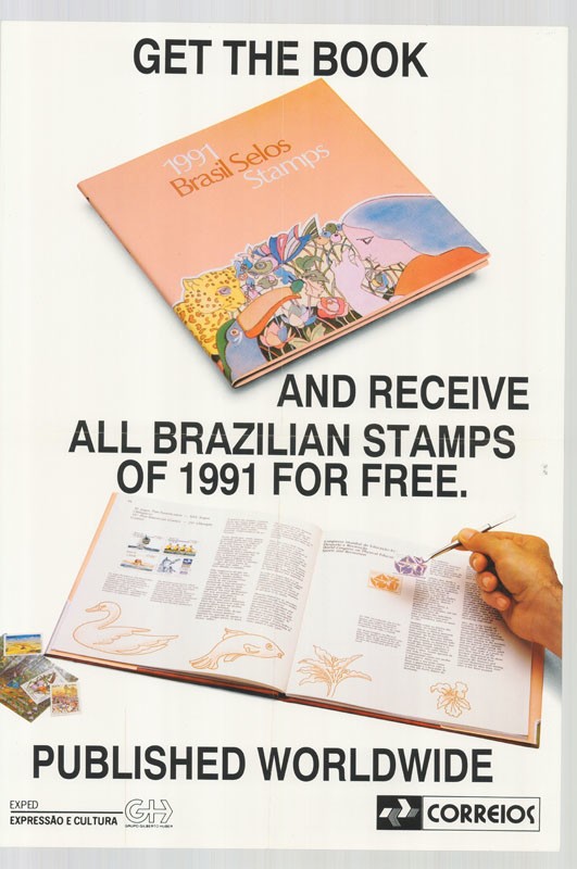Plakát - Brazil posta, 1991 (Postamúzeum CC BY-NC-SA)