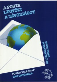 Plakát - Postai Világnap, 1987