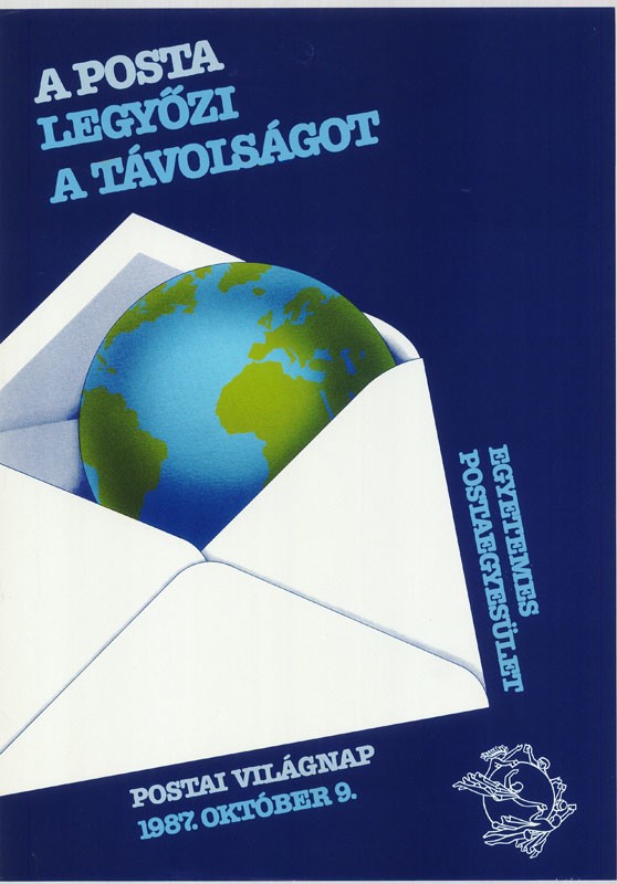 Plakát - Postai Világnap, 1987 (Postamúzeum CC BY-NC-SA)