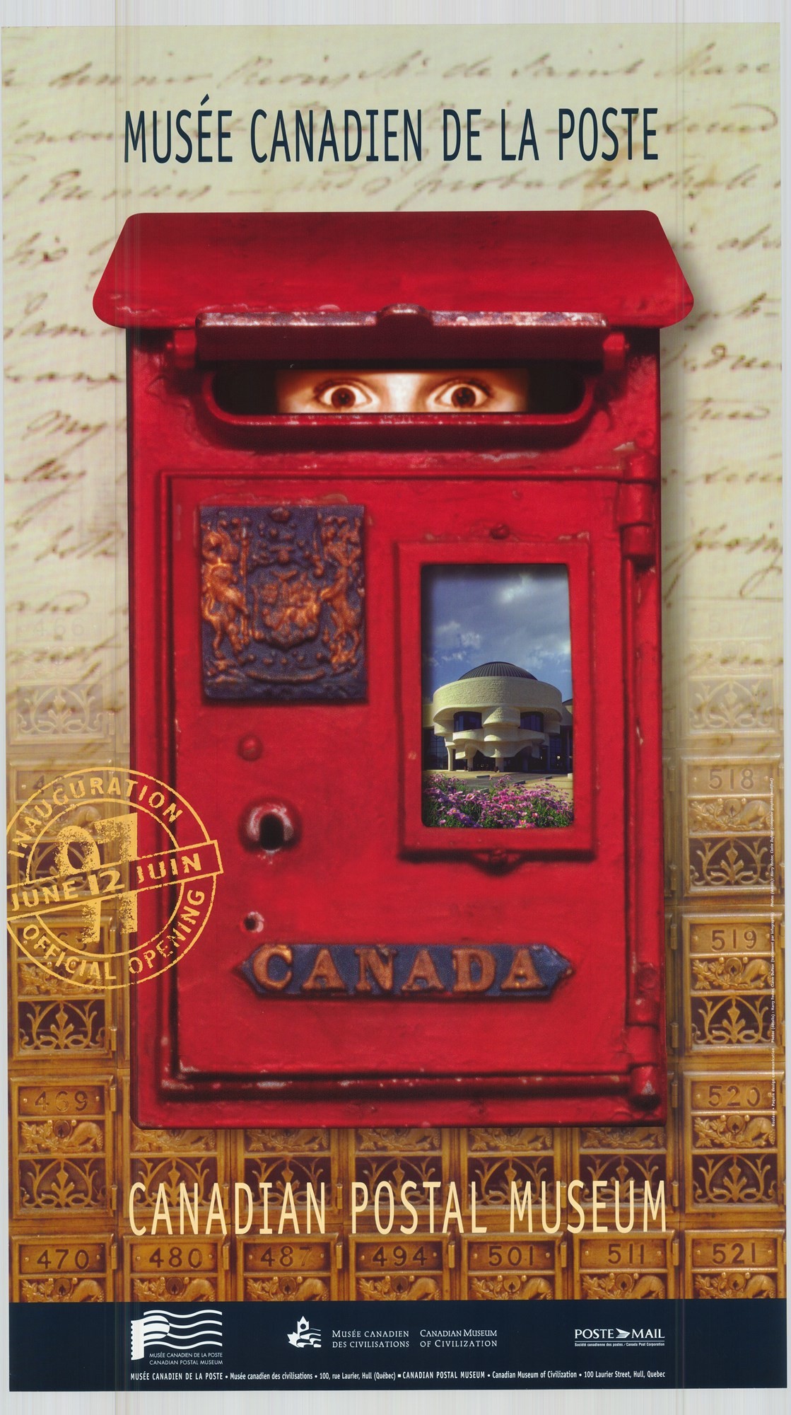 Kiállítási plakát - Kanadai postamúzeum, 1997 (Postamúzeum CC BY-NC-SA)