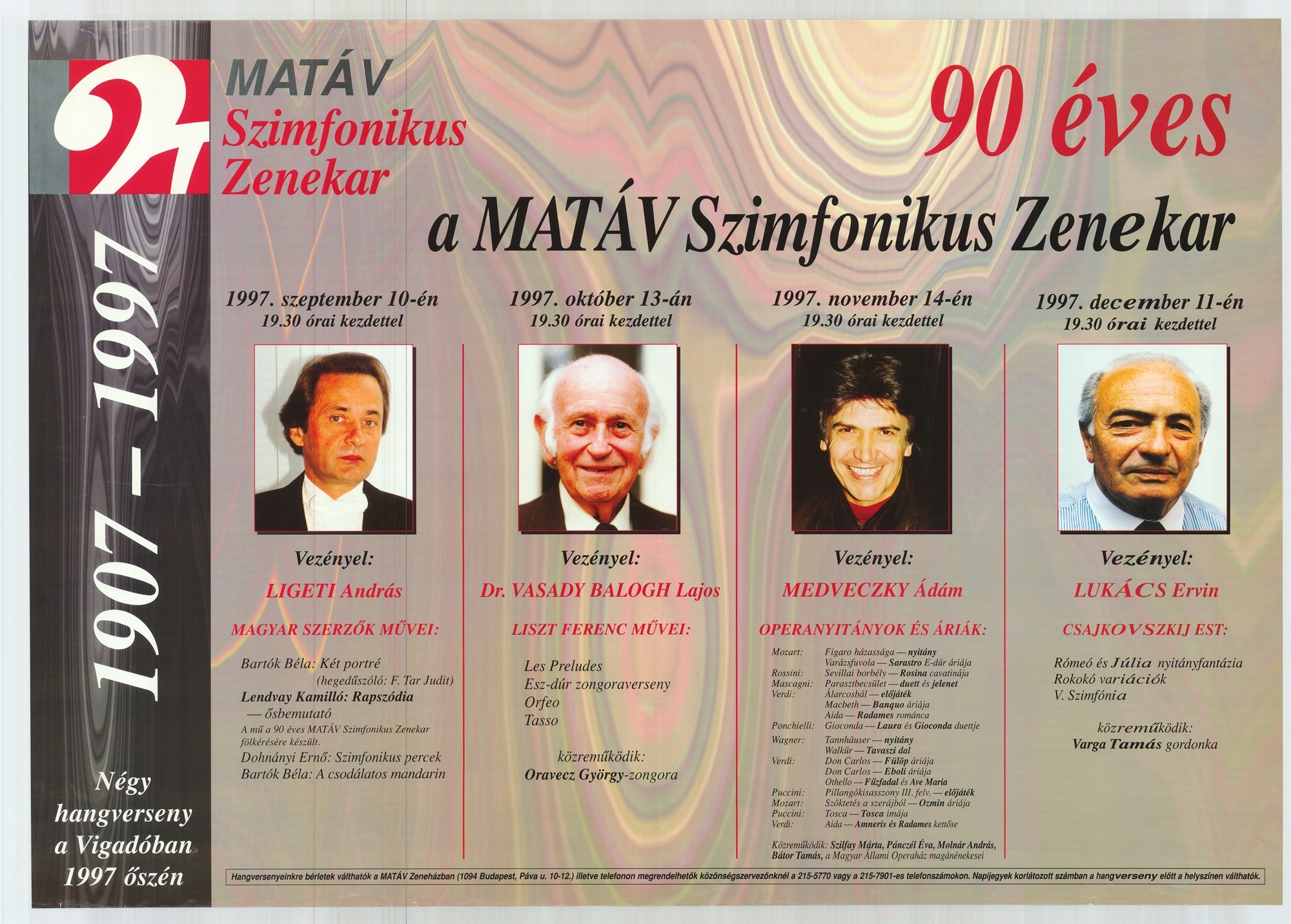 Plakát - Matáv Szimfonikus Zenekar, 1997 (Postamúzeum CC BY-NC-SA)