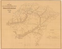 A debreceni m. kir. postaigazgatósági kerület távbeszélő-hálózati térképe, 1933