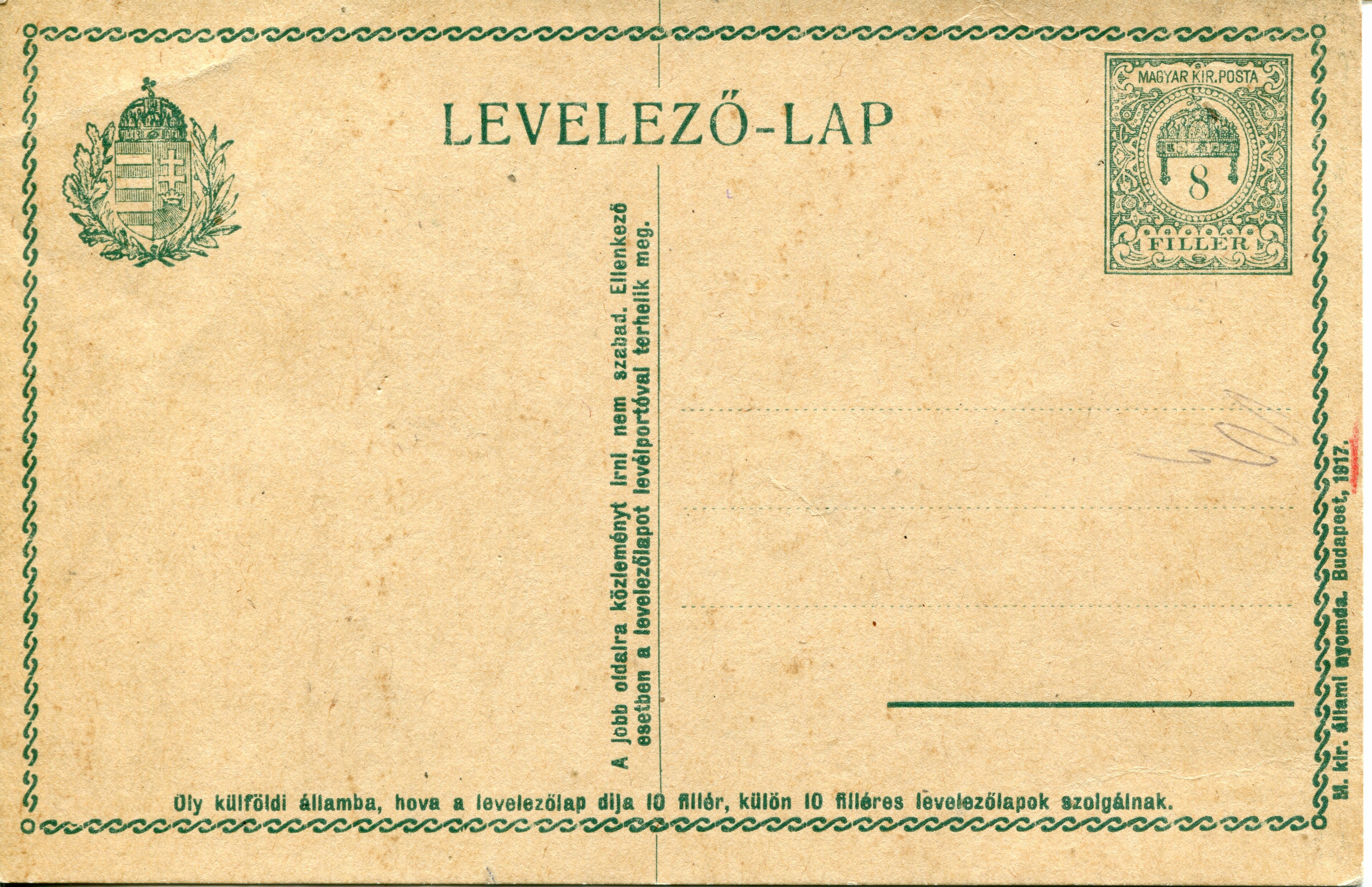 Levelezőlap (Tomory Lajos Múzeum CC BY-NC-SA)