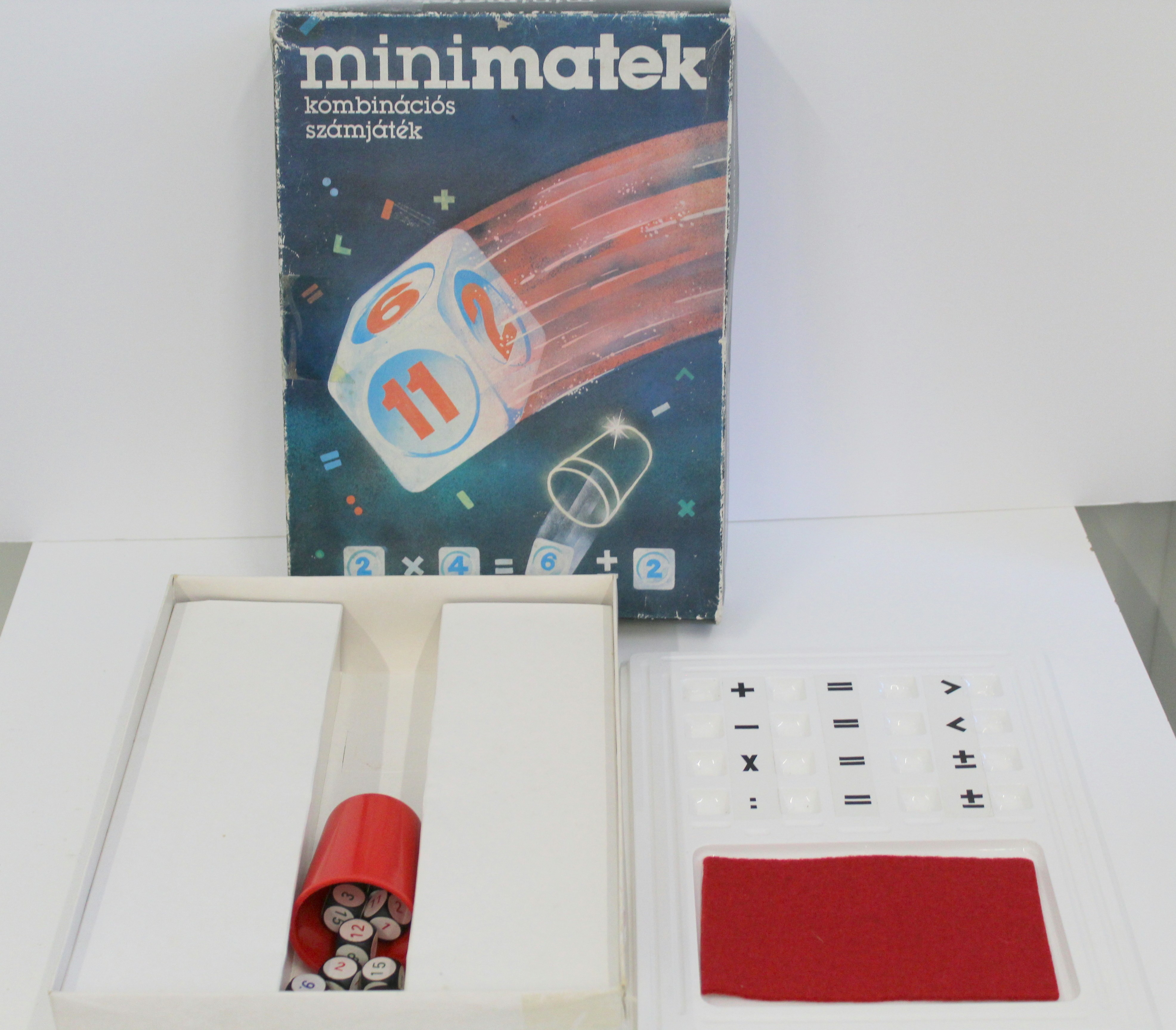 Minimatek kombinációs számjáték társasjáték (Tomory Lajos Múzeum CC BY-NC-SA)