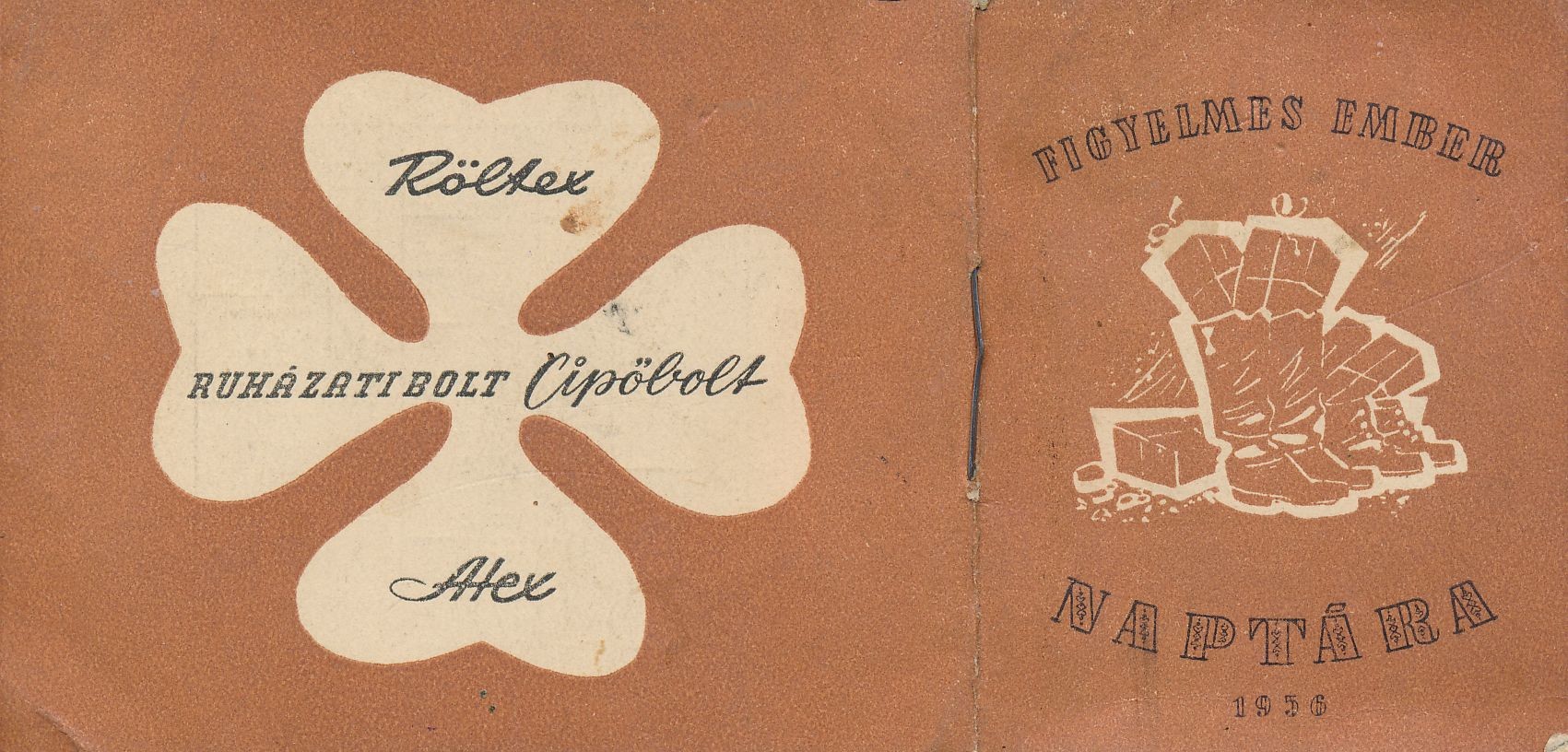Kártyanaptár 1956 (Magyar Kereskedelmi és Vendéglátóipari Múzeum CC BY-NC-SA)