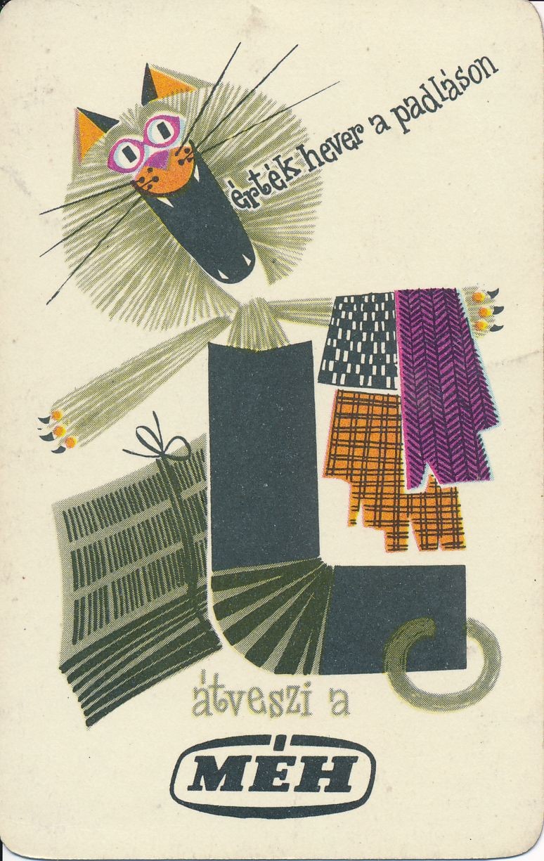 Érték hever a padláson átveszi a MÉH kártyanaptár 1968 (Magyar Kereskedelmi és Vendéglátóipari Múzeum CC BY-NC-SA)