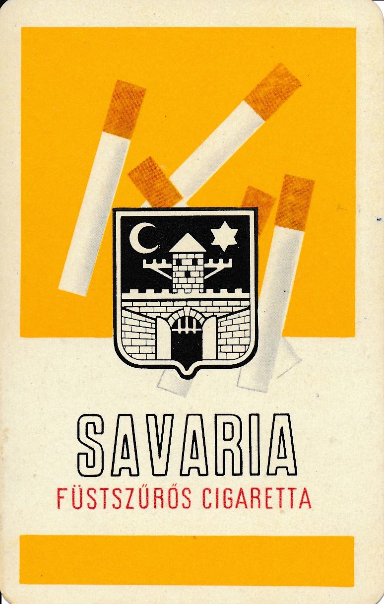 Savaria füstszűrős cigaretta kártyanaptár 1968 (Magyar Kereskedelmi és Vendéglátóipari Múzeum CC BY-NC-SA)