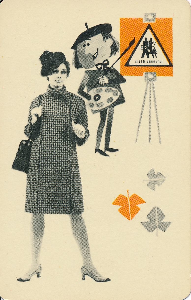 Állami Áruházat kártyanaptár 1968 (Magyar Kereskedelmi és Vendéglátóipari Múzeum CC BY-NC-SA)