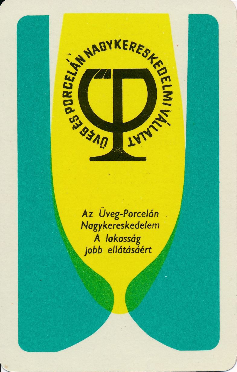 Üveg és Porcelán Nagykereskedelmi Vállalat kártyanaptár 1970 (Magyar Kereskedelmi és Vendéglátóipari Múzeum CC BY-NC-SA)