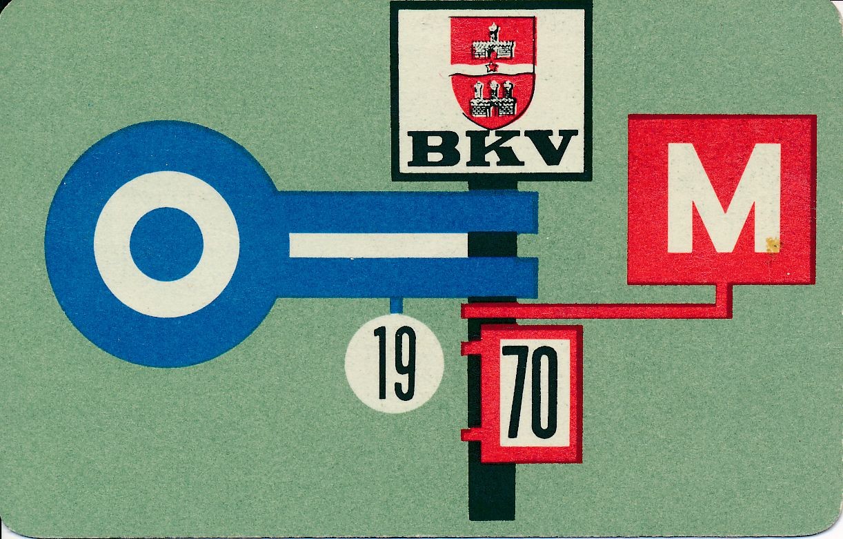BKV kártyanaptár 1970 (Magyar Kereskedelmi és Vendéglátóipari Múzeum CC BY-NC-SA)