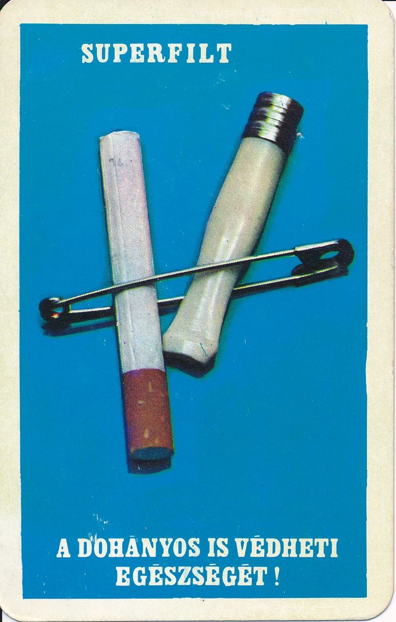 Superfilt a Dohányos is védheti egészségét kártyanaptár 1971 (Magyar Kereskedelmi és Vendéglátóipari Múzeum CC BY-NC-SA)