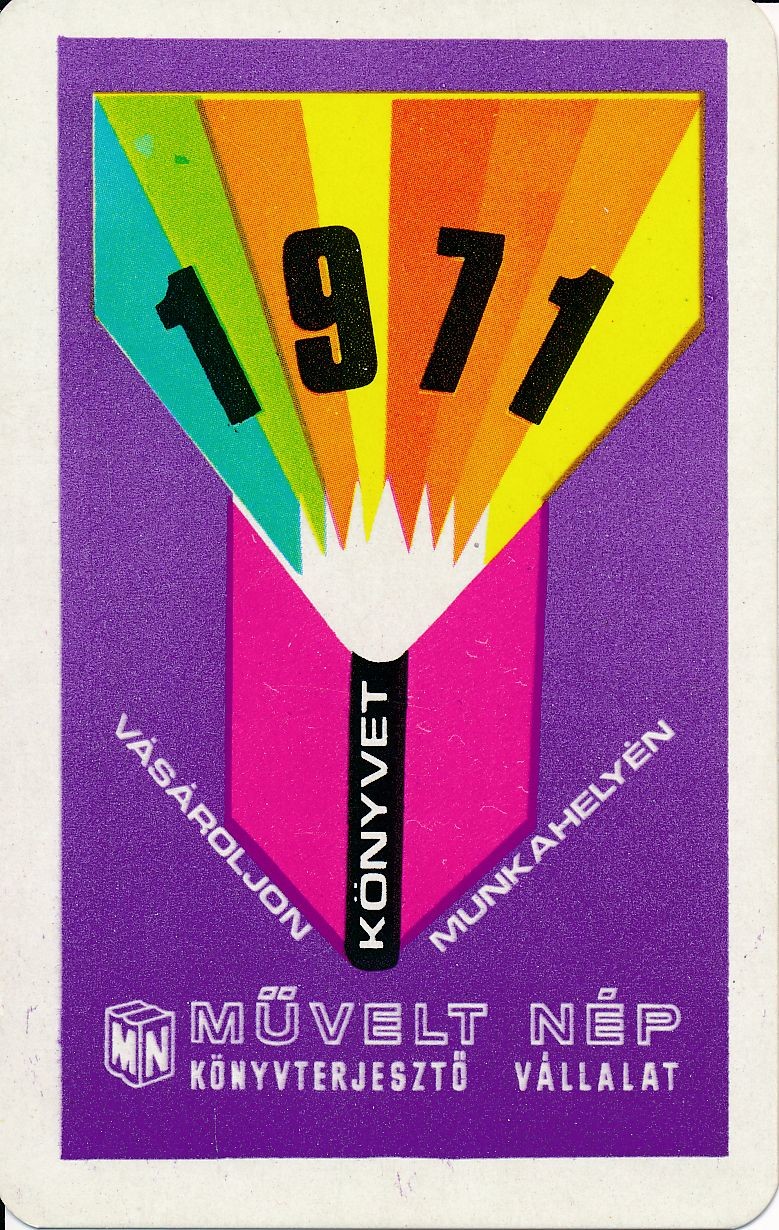 Művelt Nép Könyvkiadó Vállalat 1971 (Magyar Kereskedelmi és Vendéglátóipari Múzeum CC BY-NC-SA)