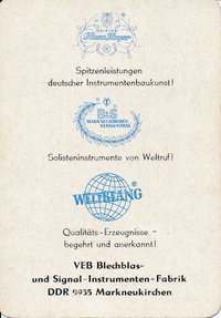 Kelet-német kártyanaptár 1972