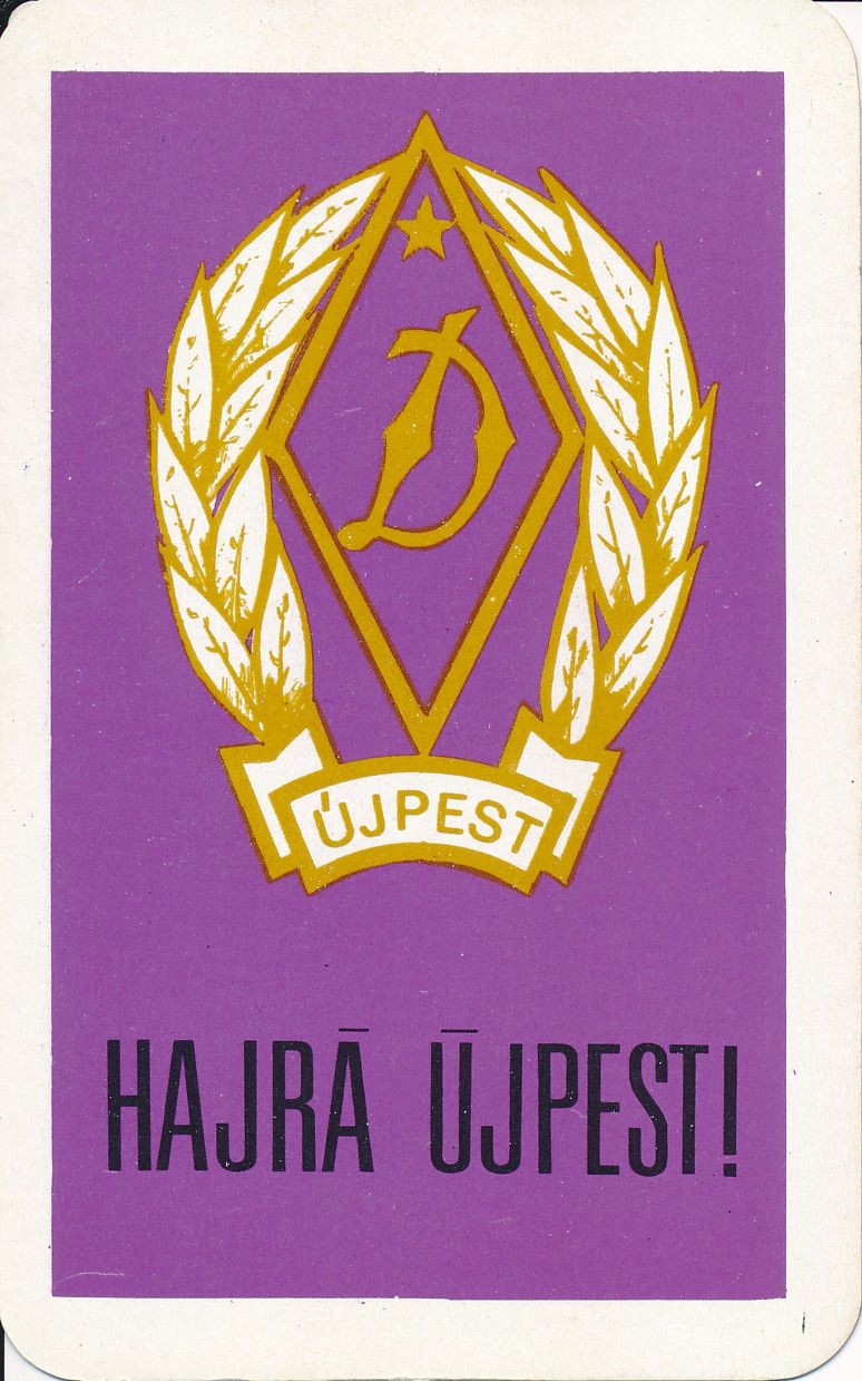 Hajrá Újpest! kártyanaptár 1972 (Magyar Kereskedelmi és Vendéglátóipari Múzeum CC BY-NC-SA)