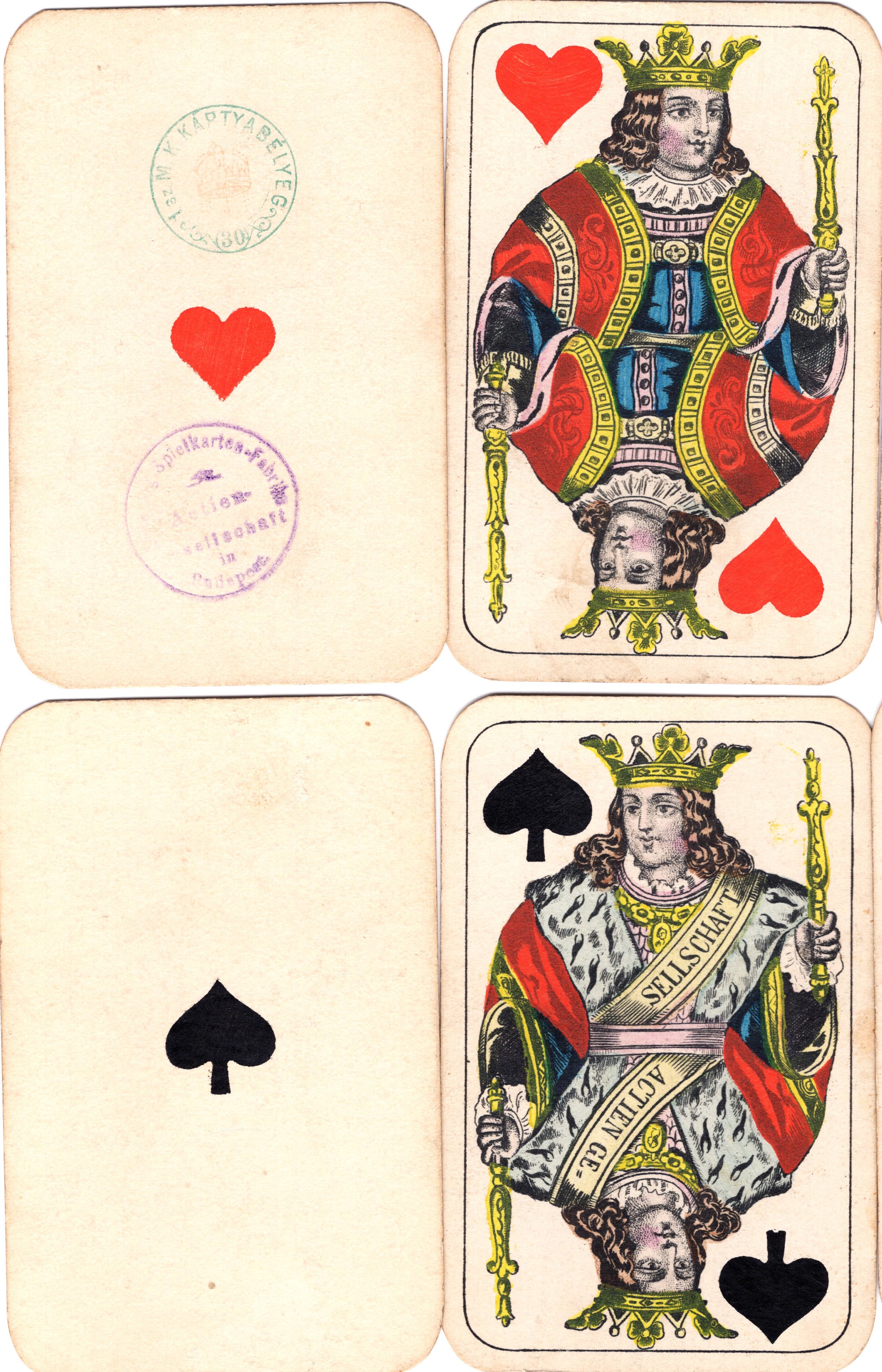 Whist kártya (Magyar Kereskedelmi és Vendéglátóipari Múzeum CC BY-NC-SA)
