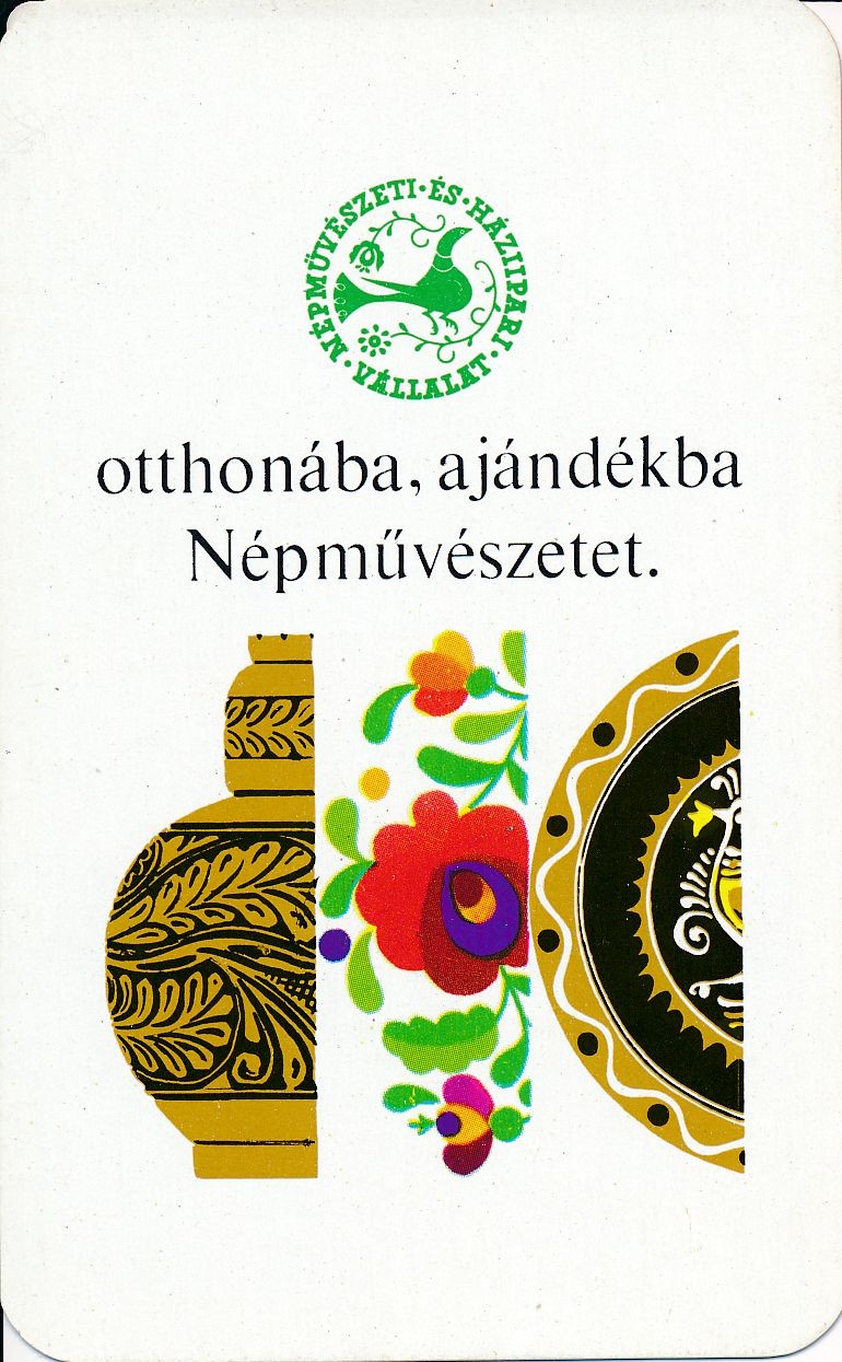 Népművészeti és Háziipari Vállalat kártyanaptár 1972 (Magyar Kereskedelmi és Vendéglátóipari Múzeum CC BY-NC-SA)