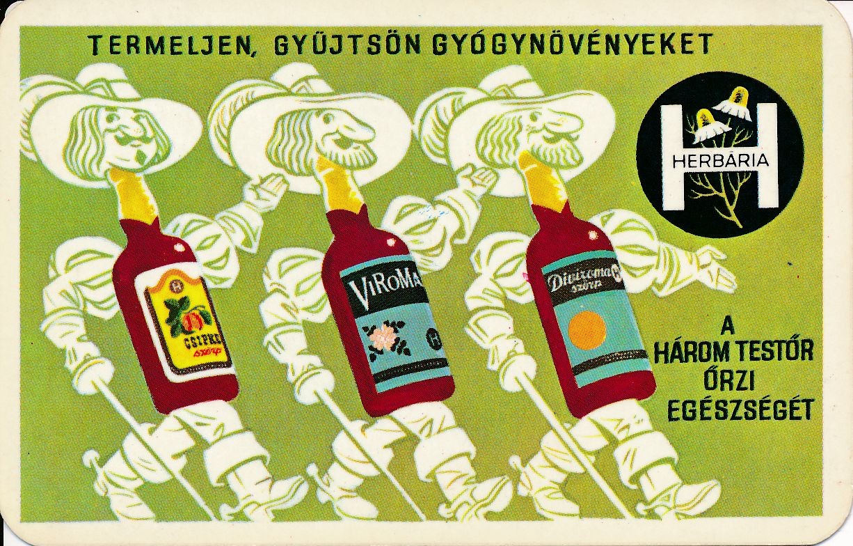 Herbária kártyanaptár 1972 (Magyar Kereskedelmi és Vendéglátóipari Múzeum CC BY-NC-SA)