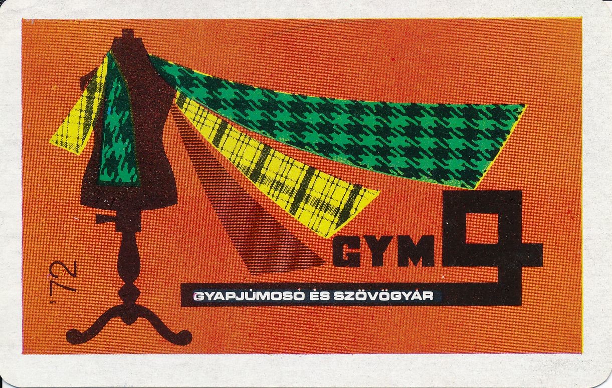 Gyapjúmosó és Szövőgyár kártyanaptár 1972 (Magyar Kereskedelmi és Vendéglátóipari Múzeum CC BY-NC-SA)