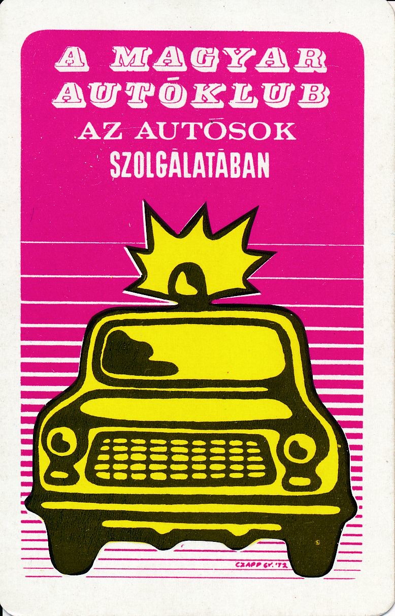 Magyar Autóklub kártyanaptár 1973 (Magyar Kereskedelmi és Vendéglátóipari Múzeum CC BY-NC-SA)