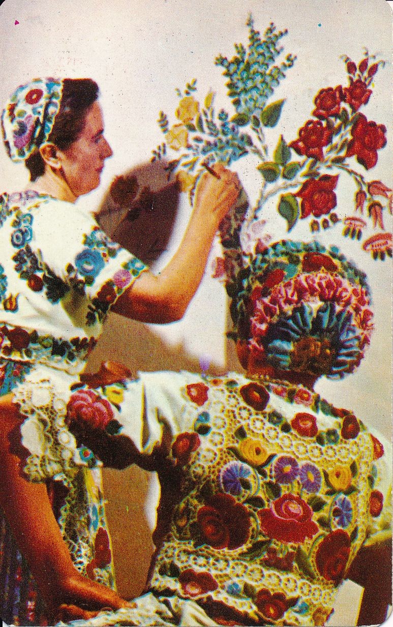 Boldog Új Esztendőt Kíván a Népművészeti Vállalat kártyanaptár 1973 (Magyar Kereskedelmi és Vendéglátóipari Múzeum CC BY-NC-SA)