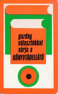 Gazdag választékkal várja Önt a Könyvtárellátó kártyanaptár 1973