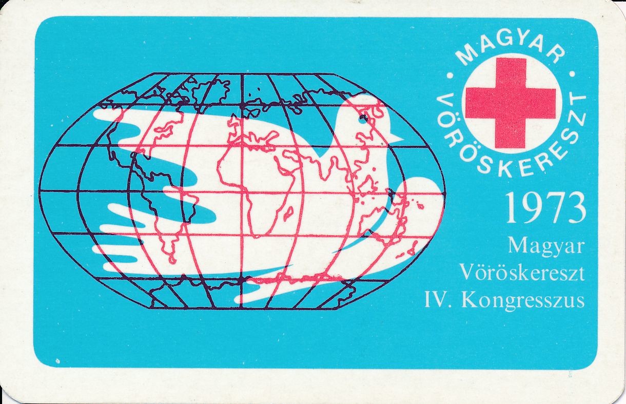 Magyar Vöröskereszt IV. Kongresszus kártyanaptár 1973 (Magyar Kereskedelmi és Vendéglátóipari Múzeum CC BY-NC-SA)