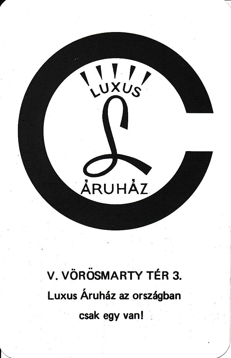 Luxus Áruház kártyanaptár 1973 (Magyar Kereskedelmi és Vendéglátóipari Múzeum CC BY-NC-SA)