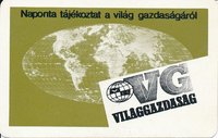 Naponta tájékoztat a világ gazdaságáról Világgazdaság kártyanaptár 1973