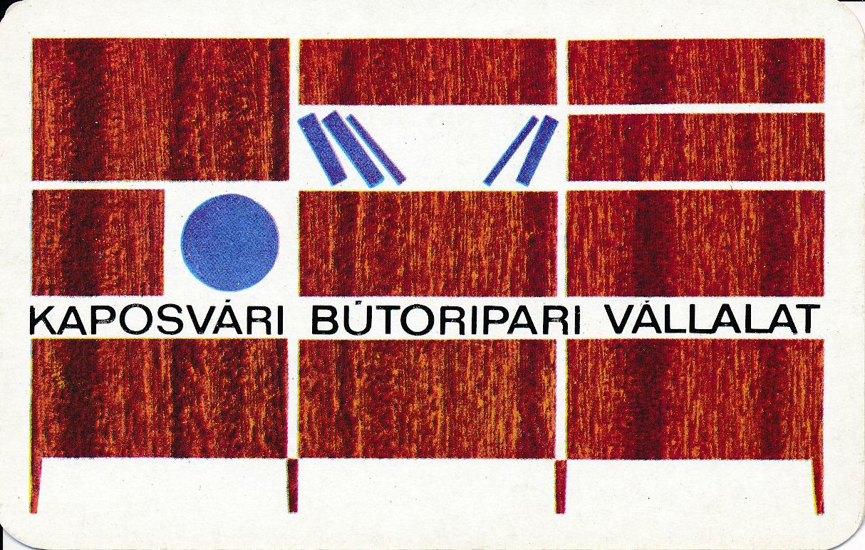Kaposvári Bútoripari Vállalat kártyanaptár 1974 (Magyar Kereskedelmi és Vendéglátóipari Múzeum CC BY-NC-SA)