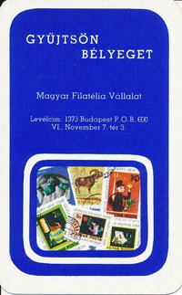 Gyűjtsön bélyeget Magyar Filatélia Vállalat kártyanaptár 1974