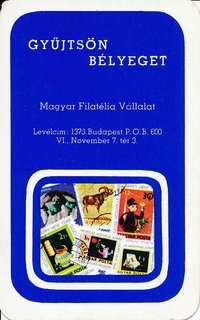 Gyűjtsön bélyeget Magyar Filatélia Vállalat kártyanaptár 1974