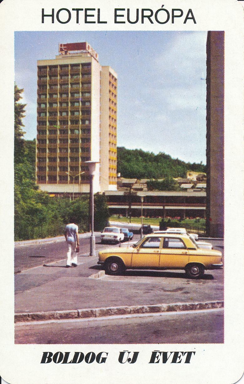 Hotel Európa kártyanaptár 1975 (Magyar Kereskedelmi és Vendéglátóipari Múzeum CC BY-NC-SA)