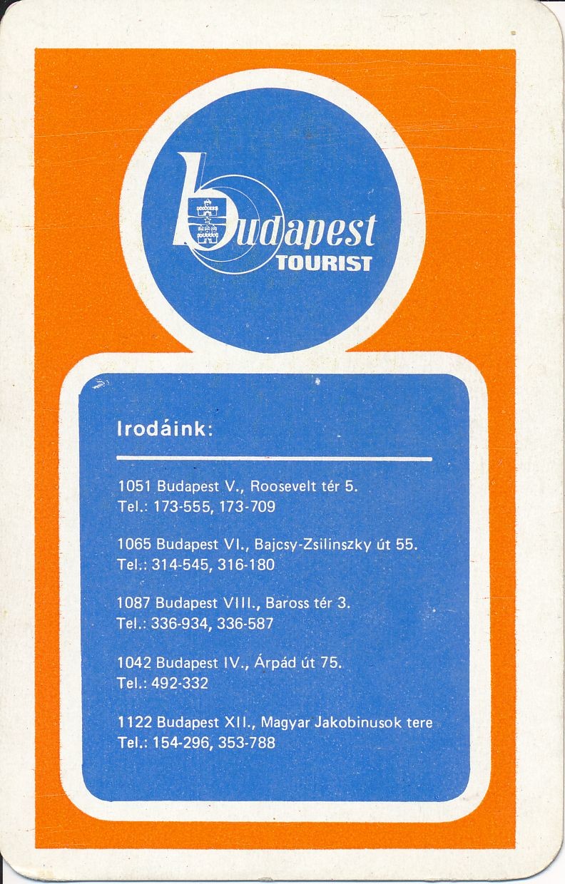 Budapest Tourist kártyanaptár 1977 (Magyar Kereskedelmi és Vendéglátóipari Múzeum CC BY-NC-SA)