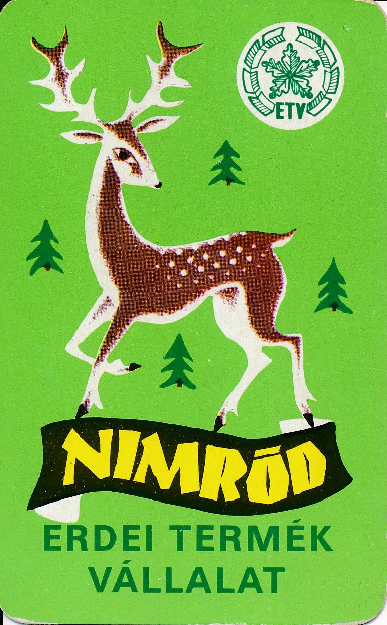 Nimród Erdei Termék Vállalat kártyanaptár 1978 (Magyar Kereskedelmi és Vendéglátóipari Múzeum CC BY-NC-SA)
