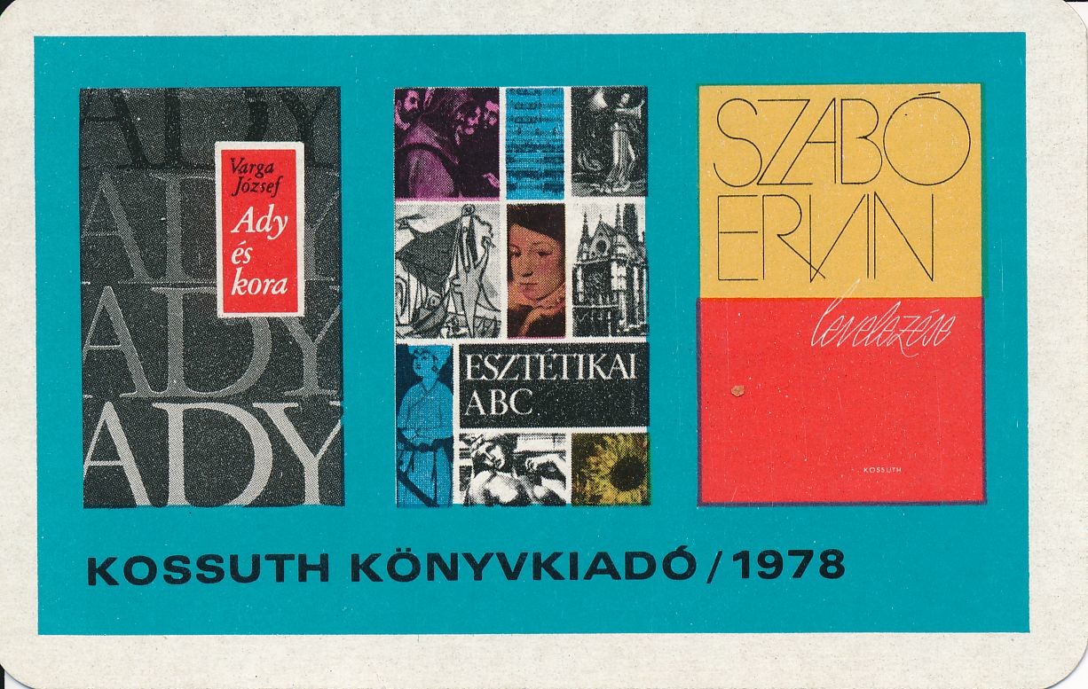 Kossuth Könyvkiadó kártyanaptár 1978 (Magyar Kereskedelmi és Vendéglátóipari Múzeum CC BY-NC-SA)