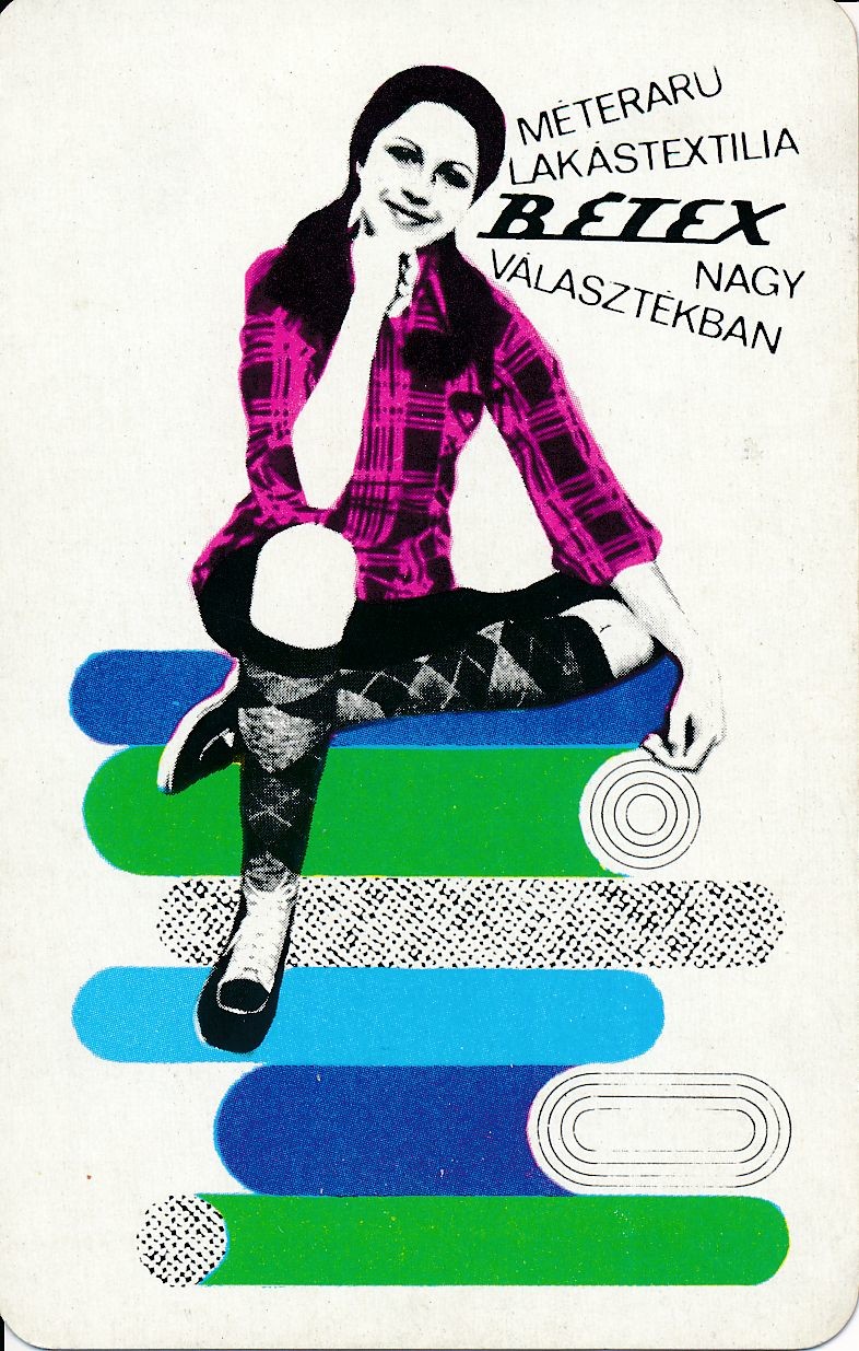 Budapesti Textilnagykereskedelmi Vállalat kártyanaptár 1978 (Magyar Kereskedelmi és Vendéglátóipari Múzeum CC BY-NC-SA)