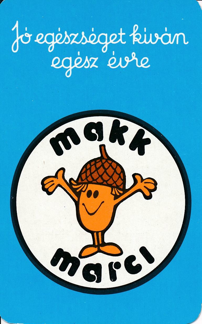 Makk Marci kártyanaptár 1978 (Magyar Kereskedelmi és Vendéglátóipari Múzeum CC BY-NC-SA)