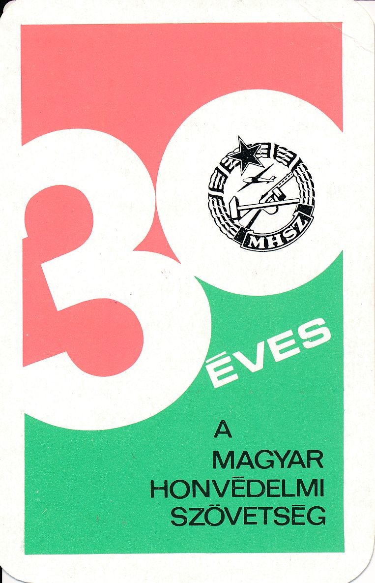30 éves a Magyar Honvédelmi Szövetség kártyanaptár 1978 (Magyar Kereskedelmi és Vendéglátóipari Múzeum CC BY-NC-SA)